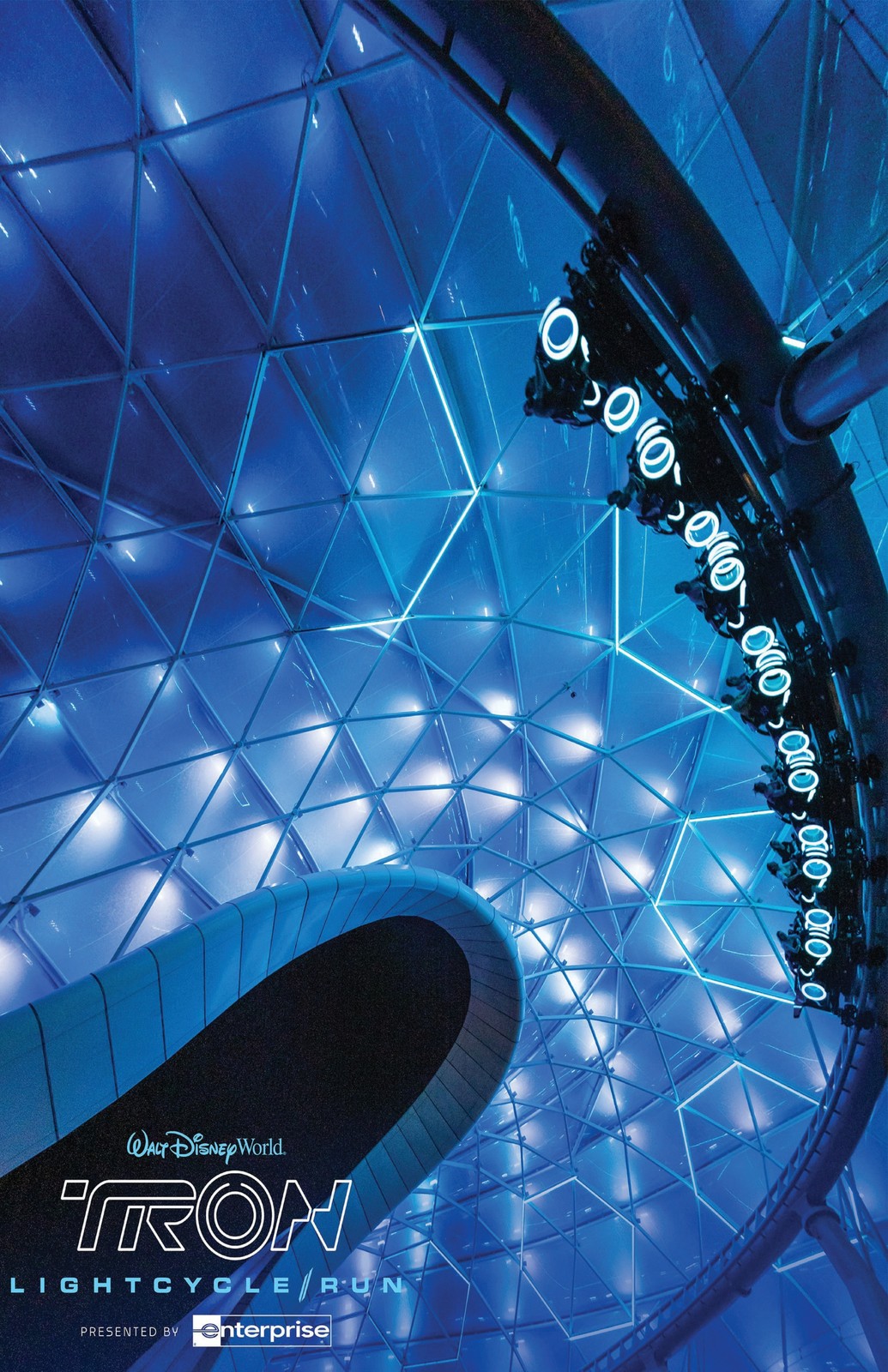 Tron Lightcycle Run Disney Walt Disney World 11×17 Poster Print Wall Art