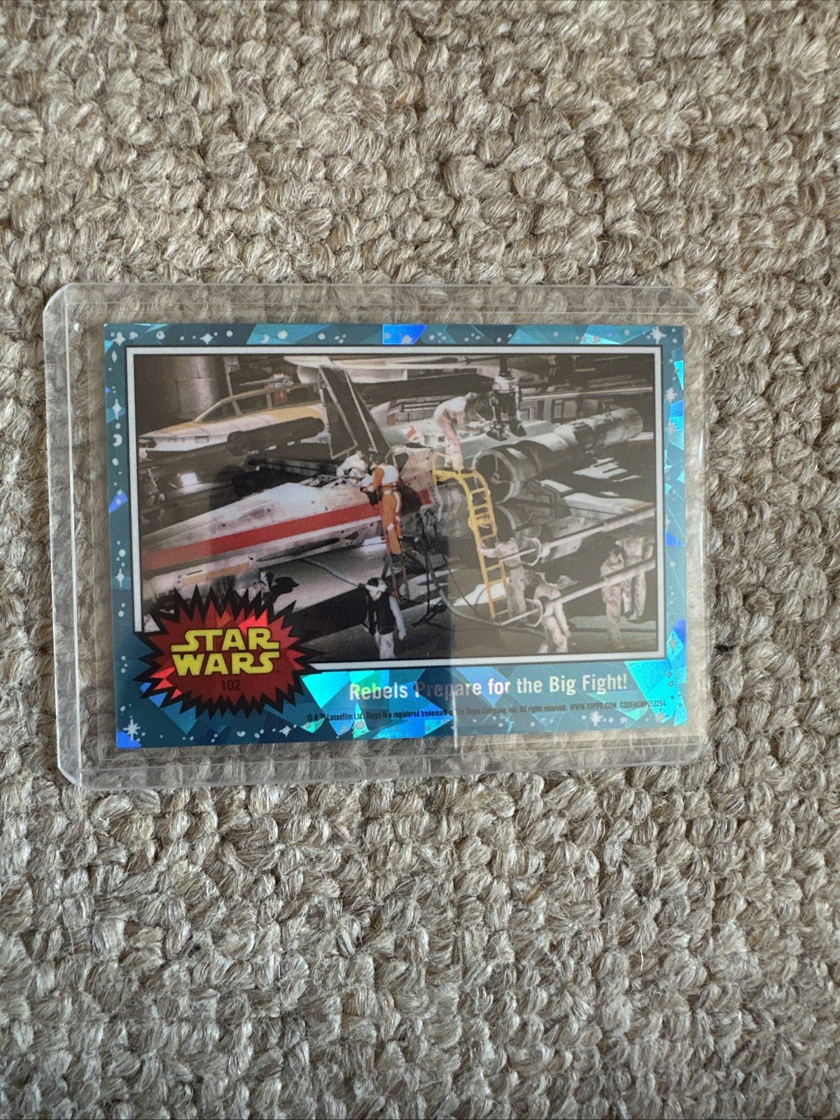 2022 Topps Chrome Sapphire Star Wars REBELS PREPARE FOR THE BIG FIGHT! #102 PWE