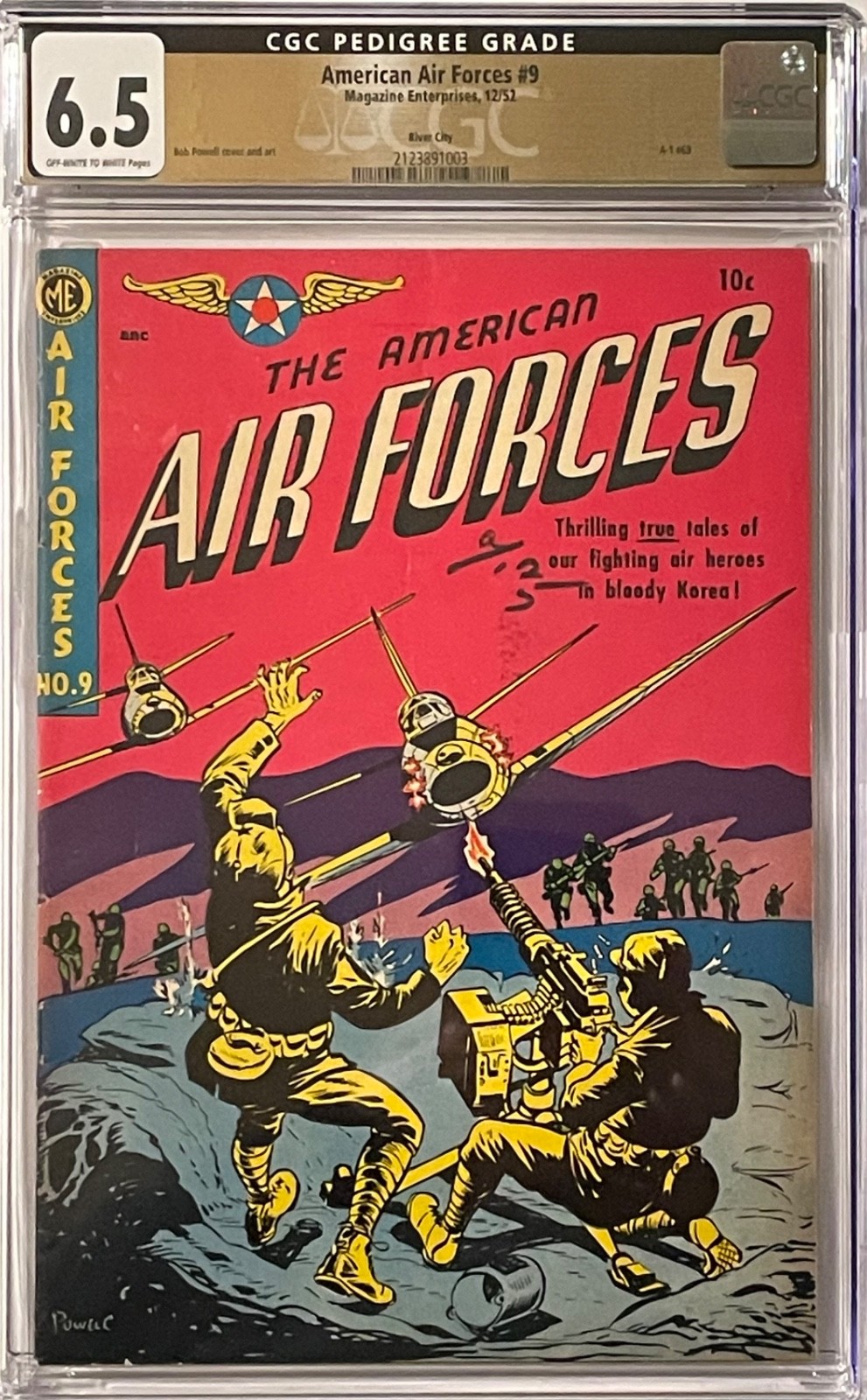 AMERICAN AIR FORCES #9 (1952) RIVER CITY PEDIGREE CGC 6.5 ONLY 1 Graded Higher