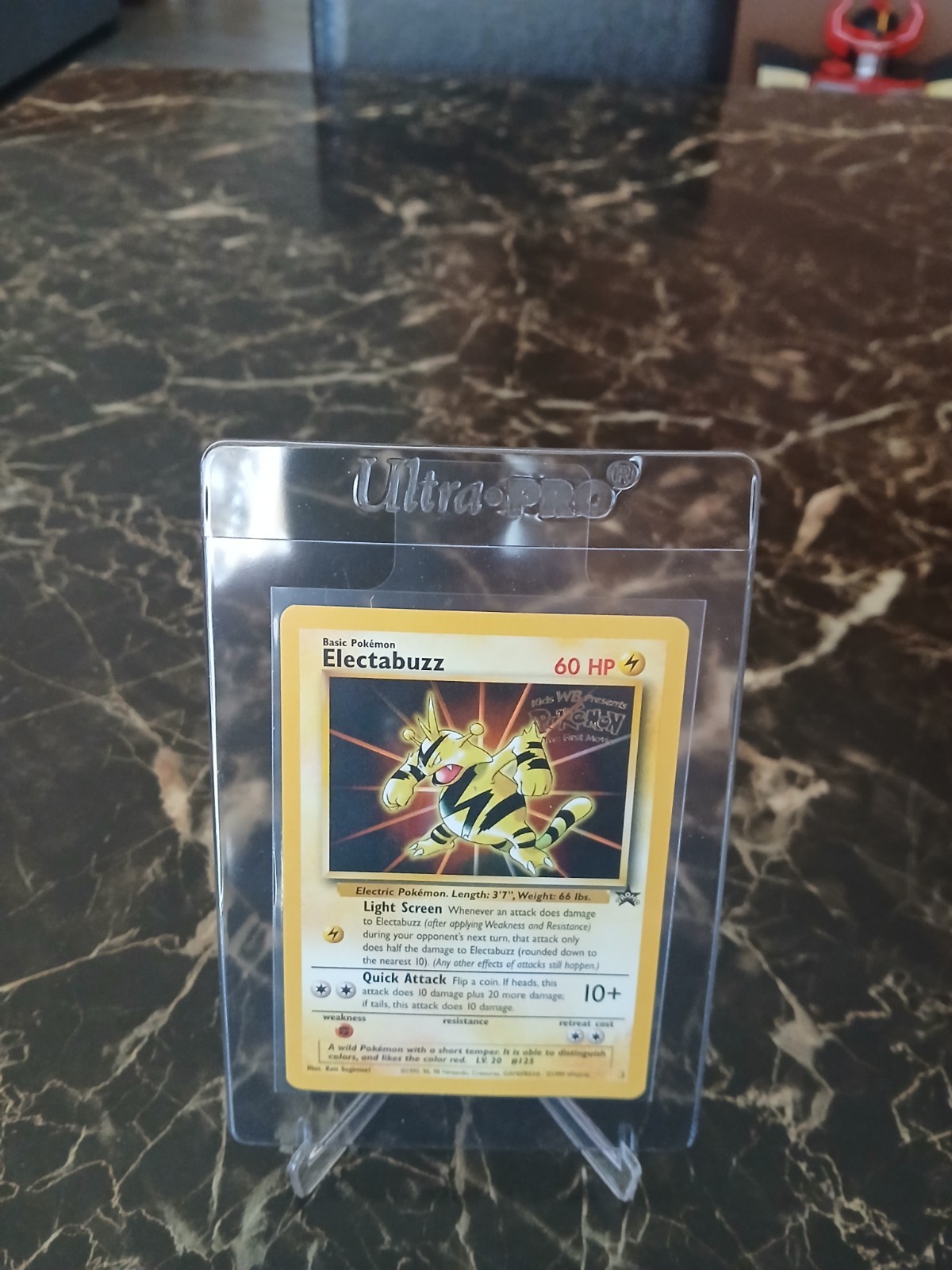 1999 Electabuzz #2 Black Star Promo Pokemon Card in Mint condition.