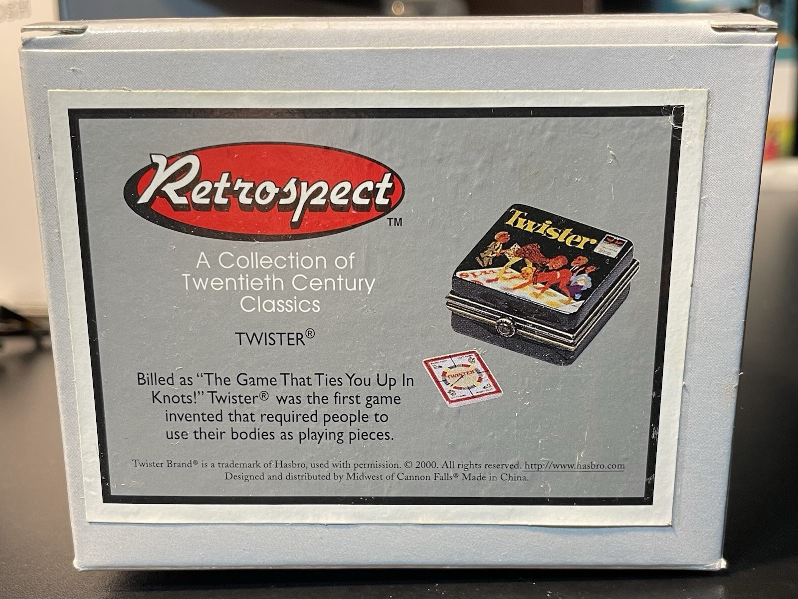 PHB – Porcelain Hinged Box [Retrospect] Twister w/ Spinner Trinket CIB