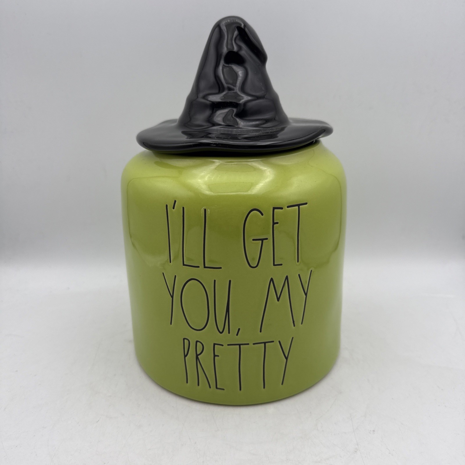 Rae Dunn Wizard of Oz “I’ll Get You My Pretty” Canister Wicked Witch Hat Lid