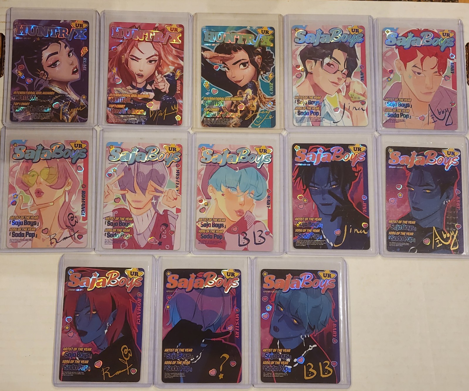 Complete Master set UR Set 001-013 Kayou KPop Demon Hunters Energy Edition