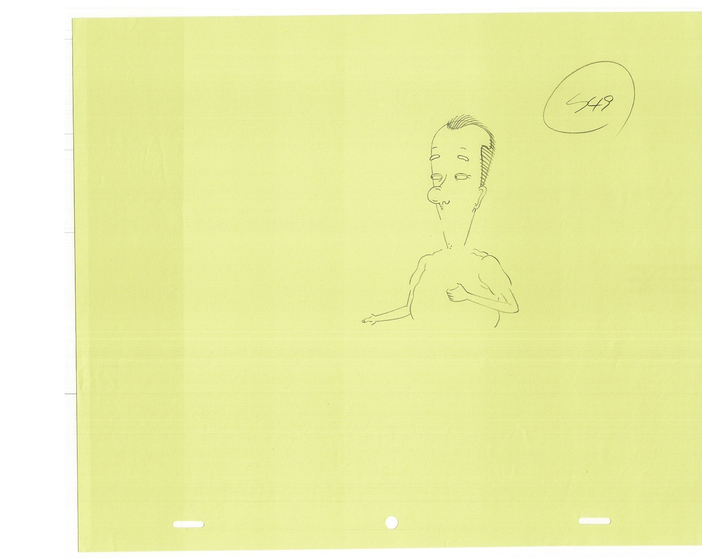 David Spade Sammy Grp of 22 Partial Cel Drawings Production TV Cartoon SNL 2000