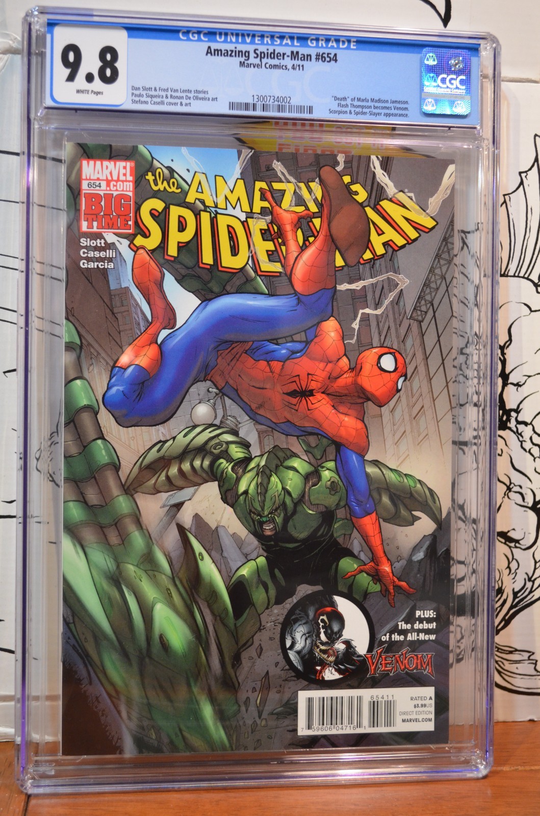 Amazing Spider-man #654 CGC 9.8 Flash Thompson becomes Venom Variant Cover
