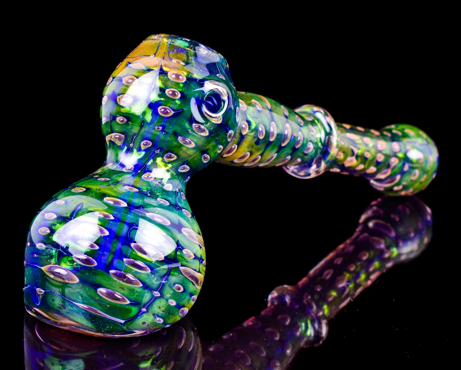 6″ COOL Hammer Bubble Trap Work Glass Water Pipe Hookah CUTE BUBBLER HOT *USA*