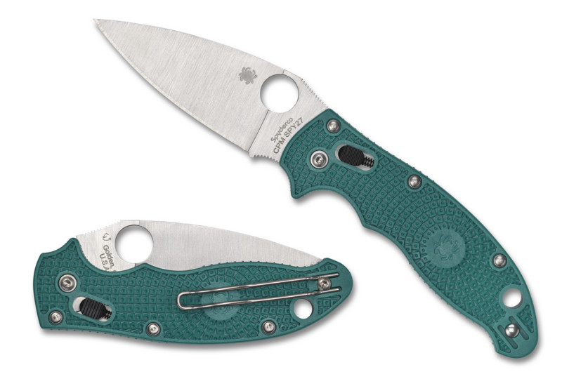 Spyderco Knife Manix 2 Mineral Blue FRCP Handle CPM SPY27 Blade C101PCBL2