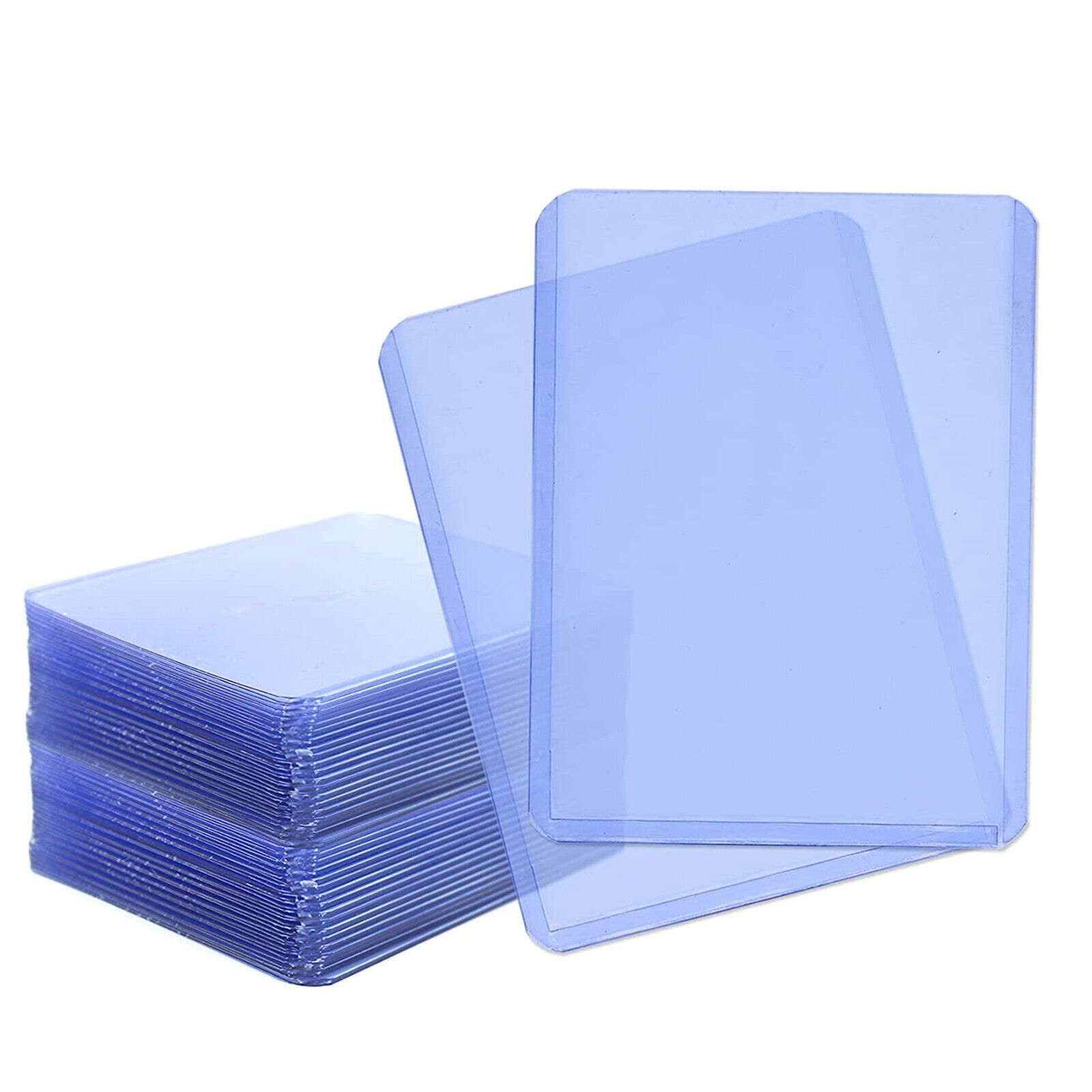 50Pcs 3″x4″ Topload Card Holder 35PT Hard Plastic Card Sleeves Trading Cards