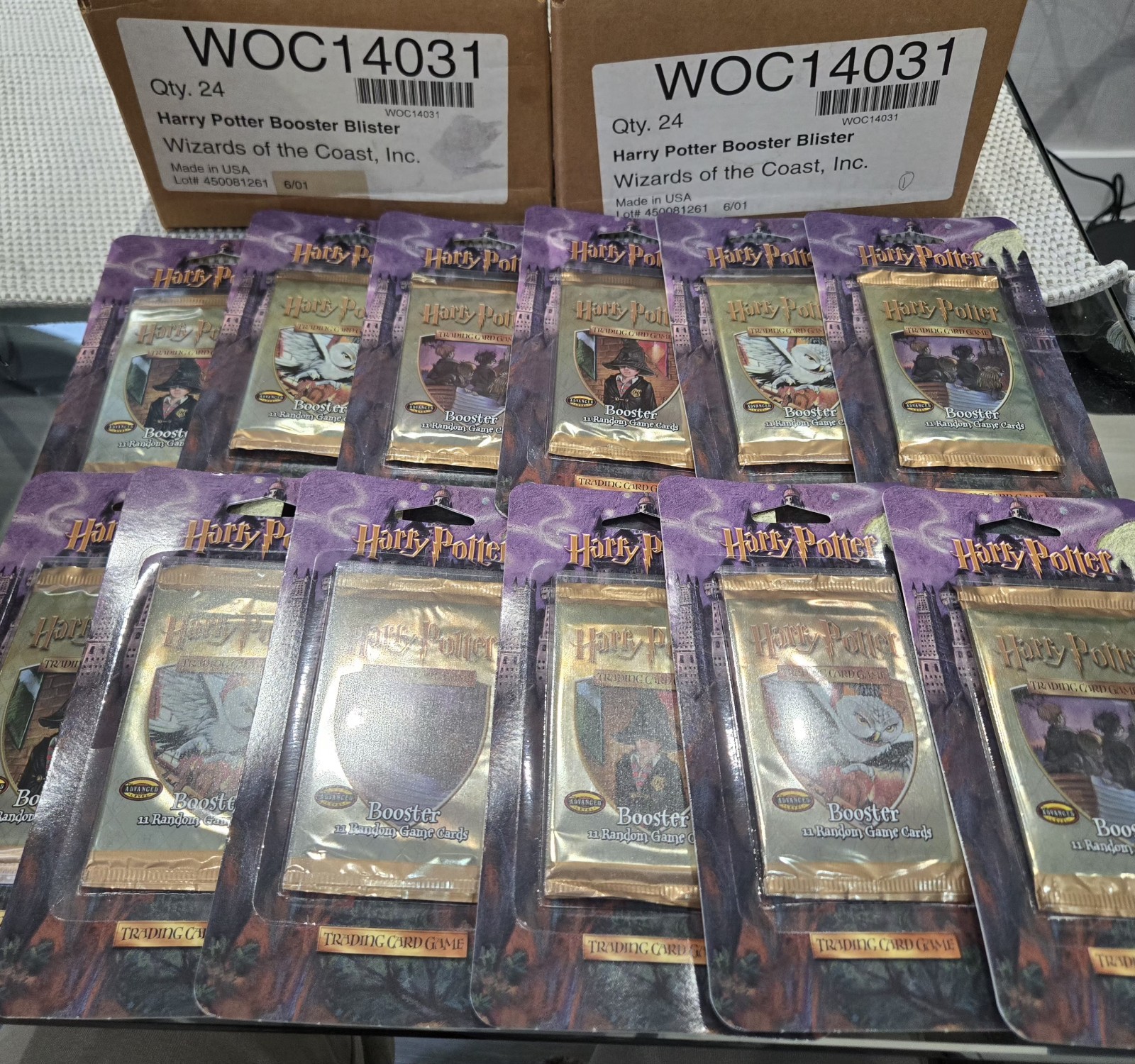 24x Base HARRY POTTER Blister WOTC BRAND NEW SEALED full Open case 🤯