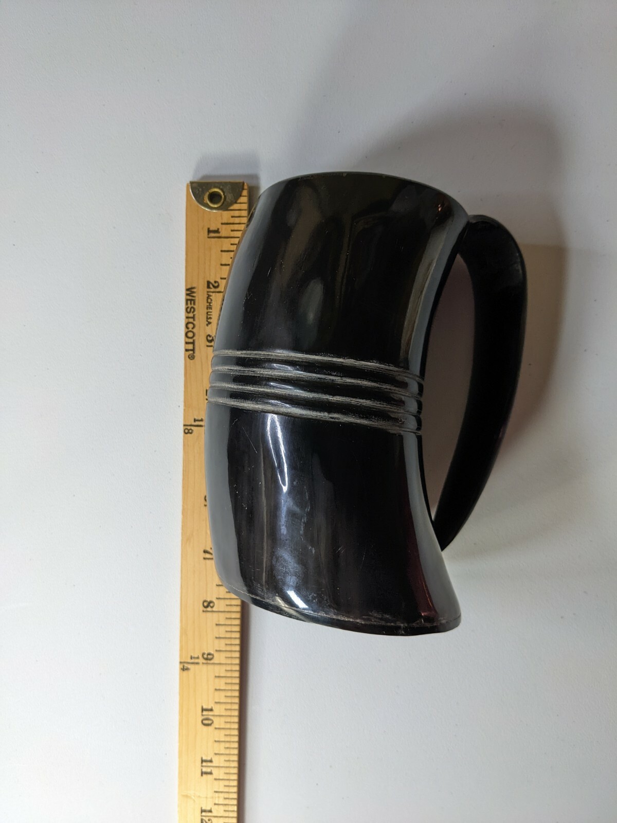 Viking Drinking Mug Black 30-32 OZ Ethically Sourced India Hand Crafted Bali Ox