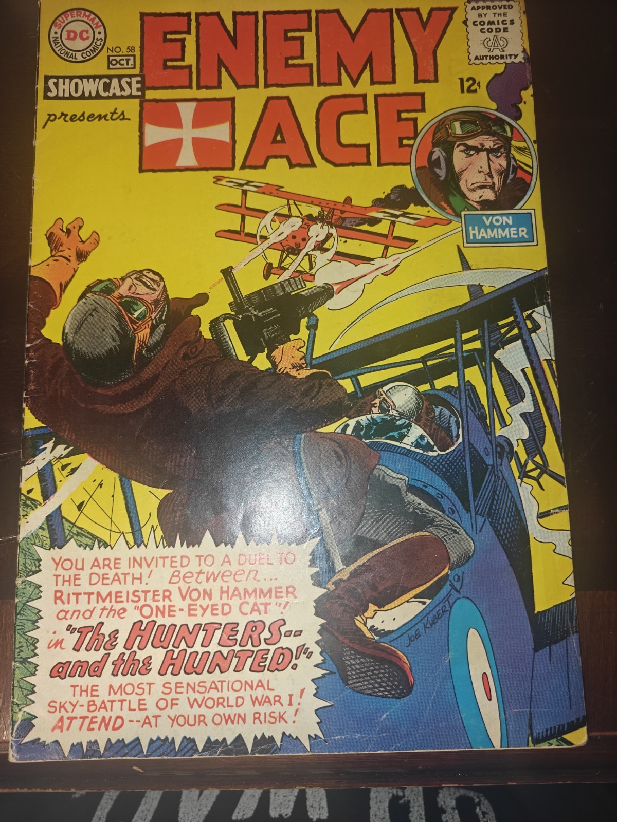 Enemy Ace #58 DC Comics Showcase Joe Kubert Silver Age 1965