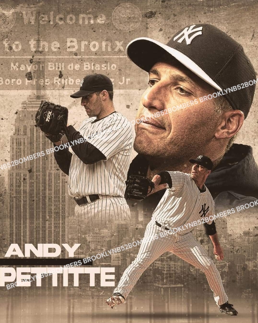 Andy Pettitte New York Yankees Custom Exclusive 8×10 Glossy Photo