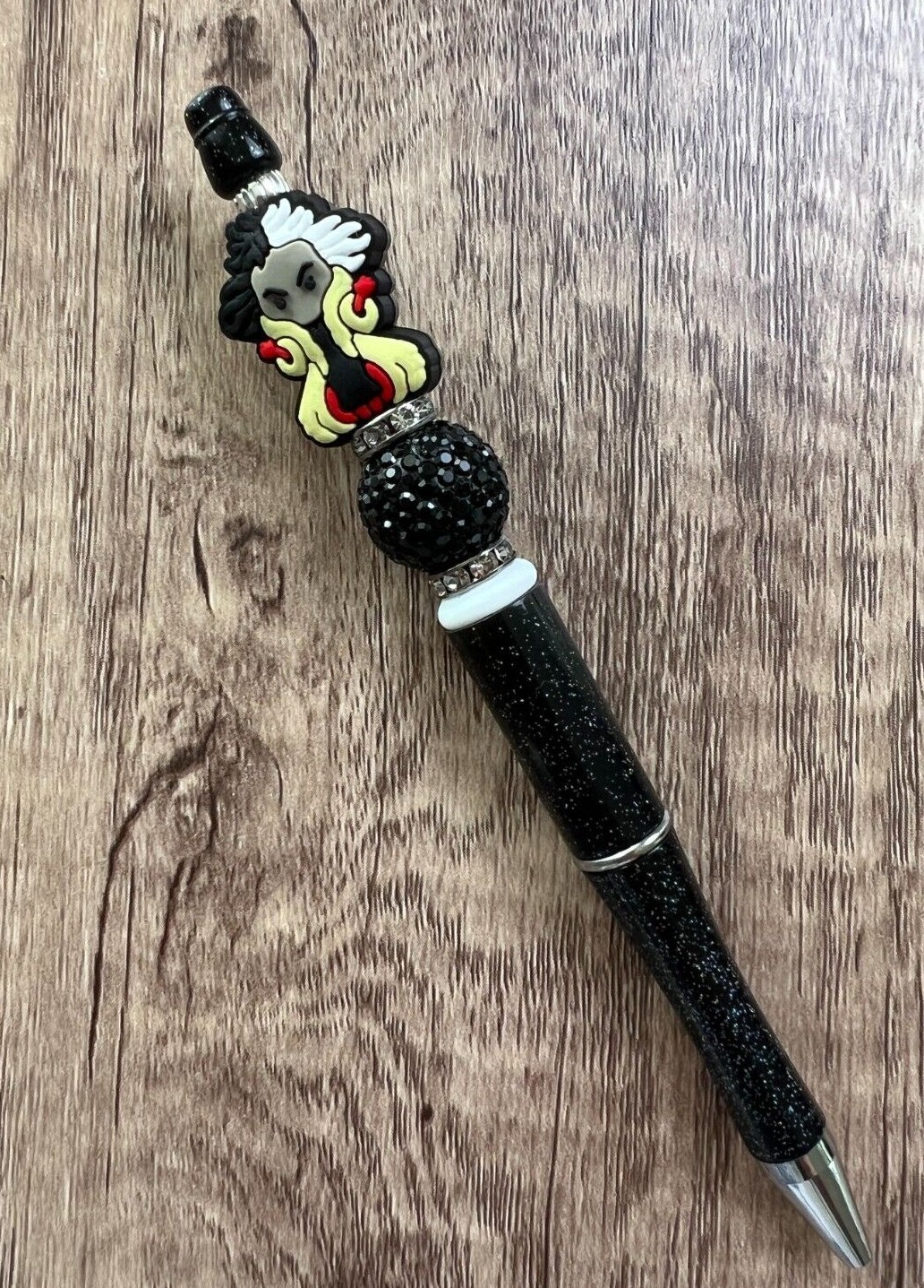 Handmade pens! Silicone and acrylic beads. Bling pen. Villians! Queens! Disney!