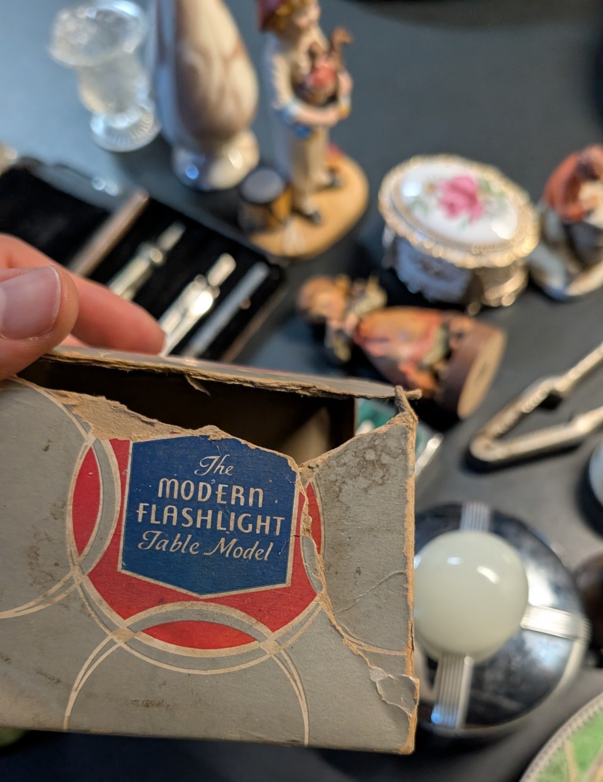 Vintage Figurine Pepsi bottle caps China plate Eveready Flashlight Drafting Tool
