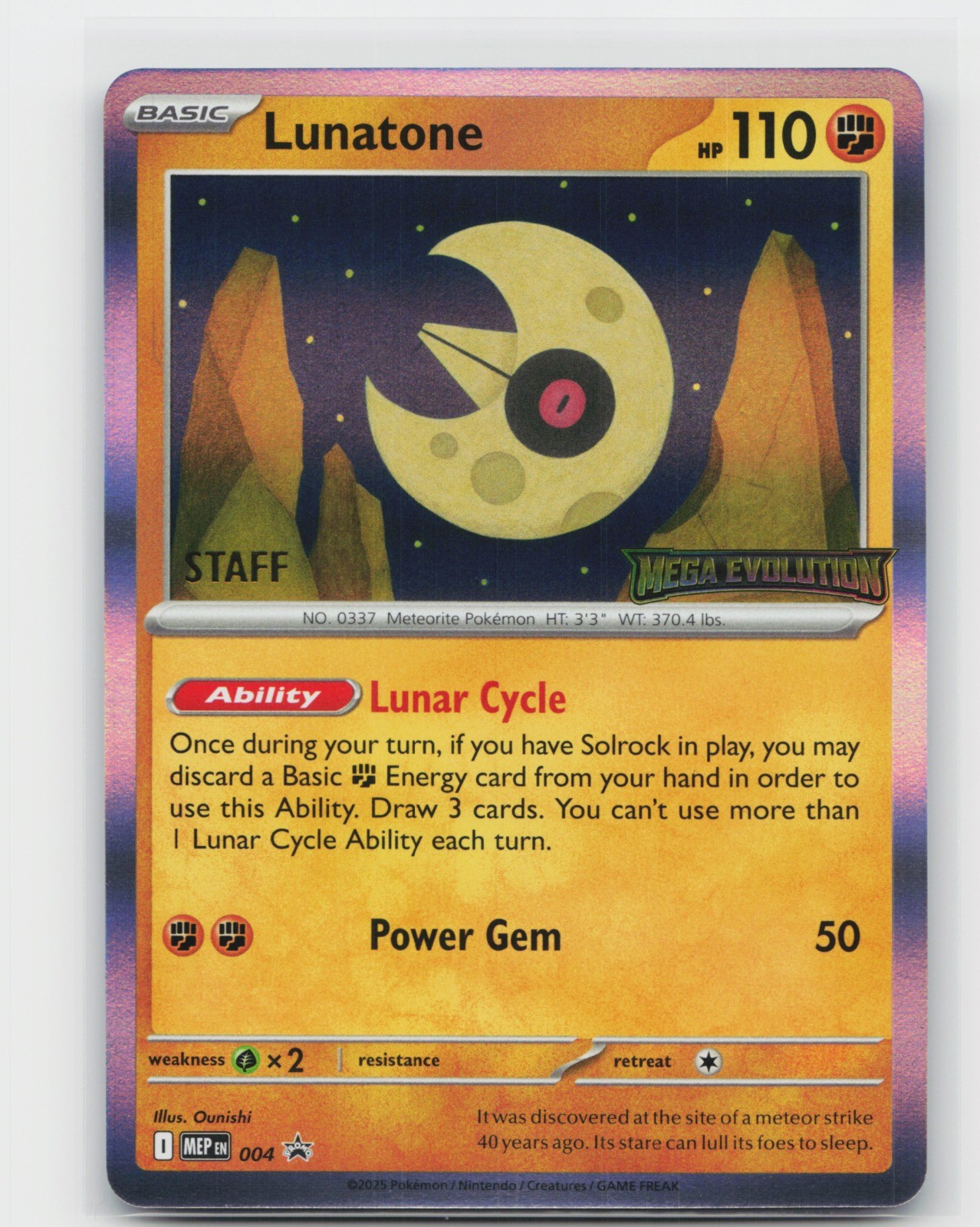 Lunatone – [Staff] 004 ME: Mega Evolution Promo Promo