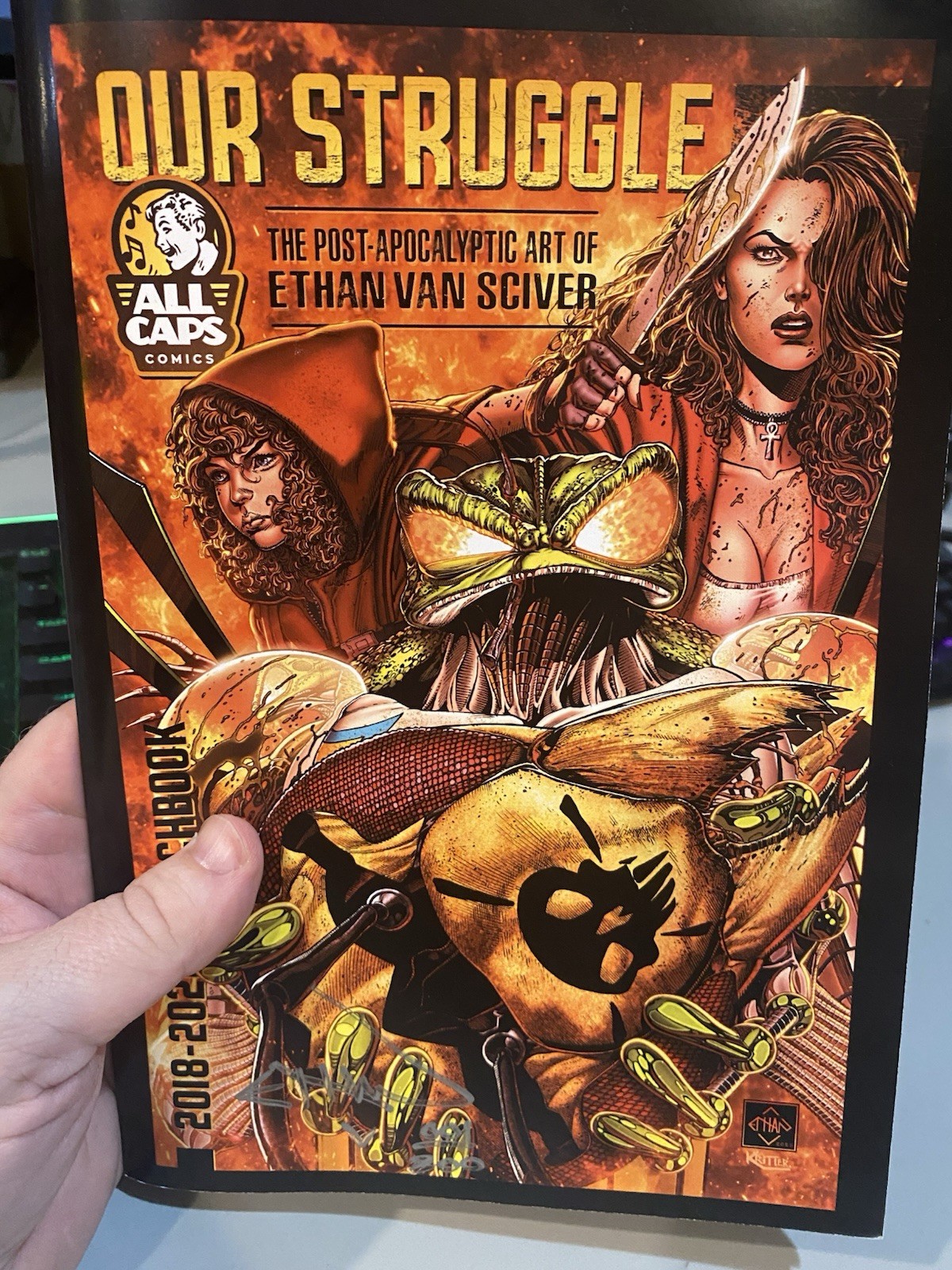 NEW! ETHAN VAN SCIVER Our Struggle 2018-2026 sketchbook! CYBERFROG Signed #d 200