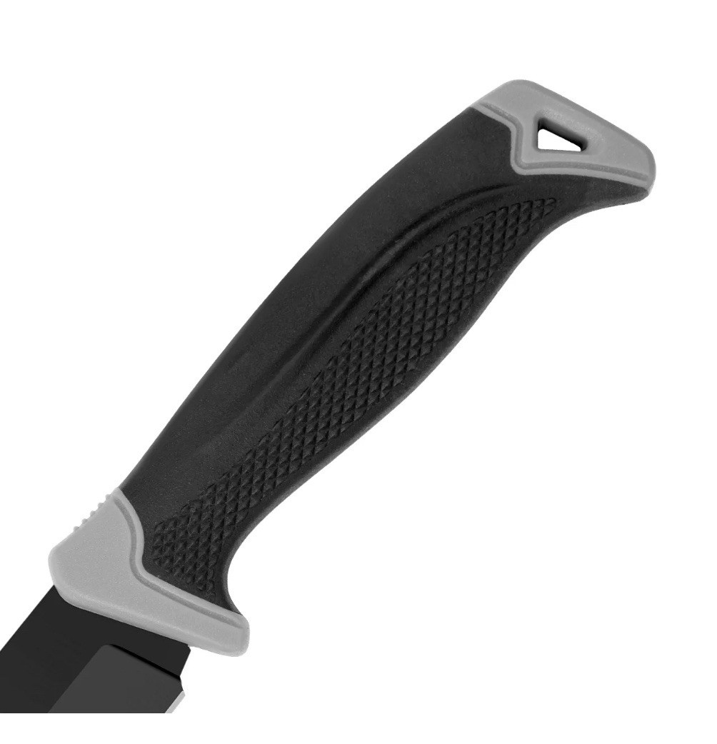 OZARK TRAIL 8.66-in Fixed Blade Knife & Sheath Stainless Steel Blade • Black