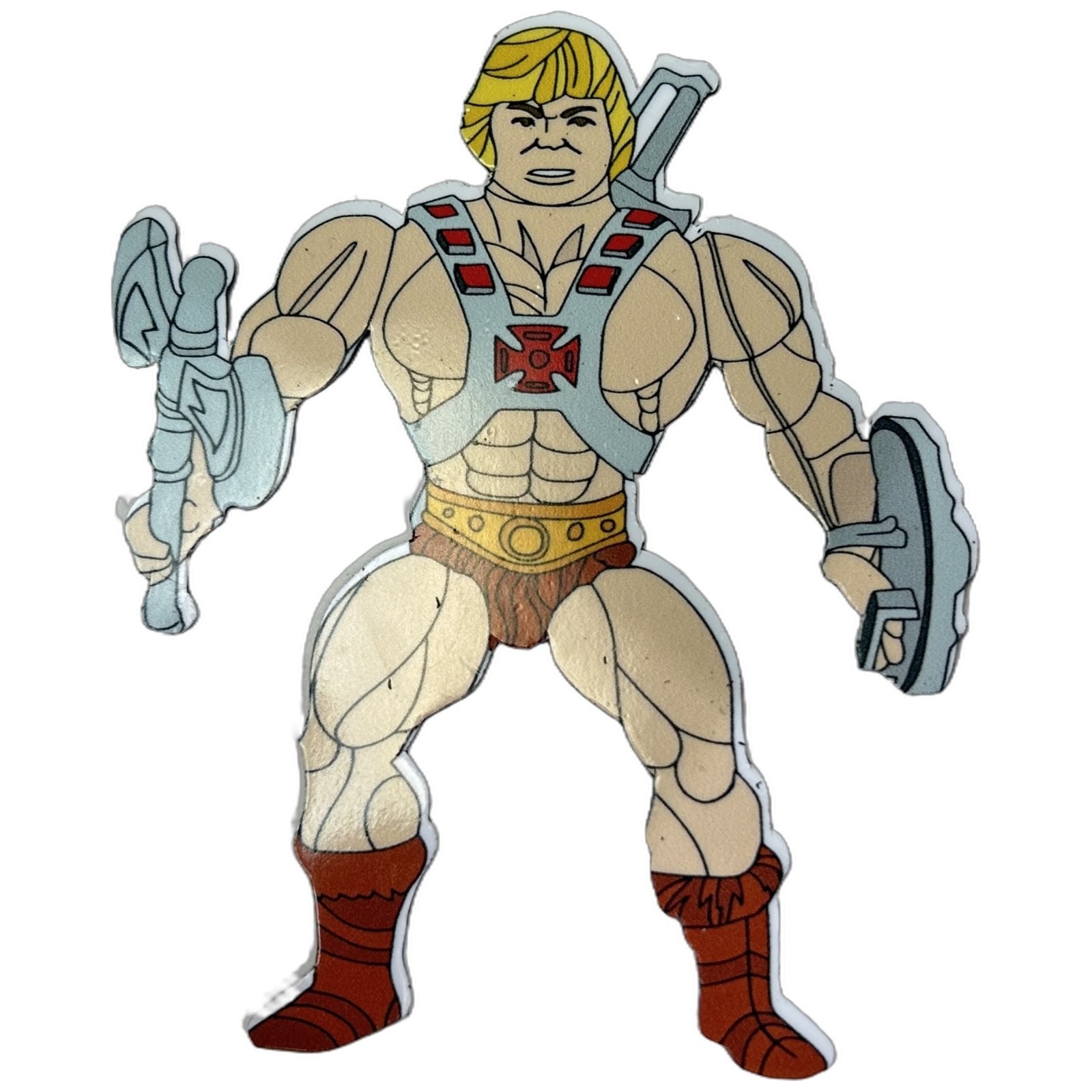 Masters of the Universe He-Man Car Magnet Vinyl For Fridge Locker MOTU Figure