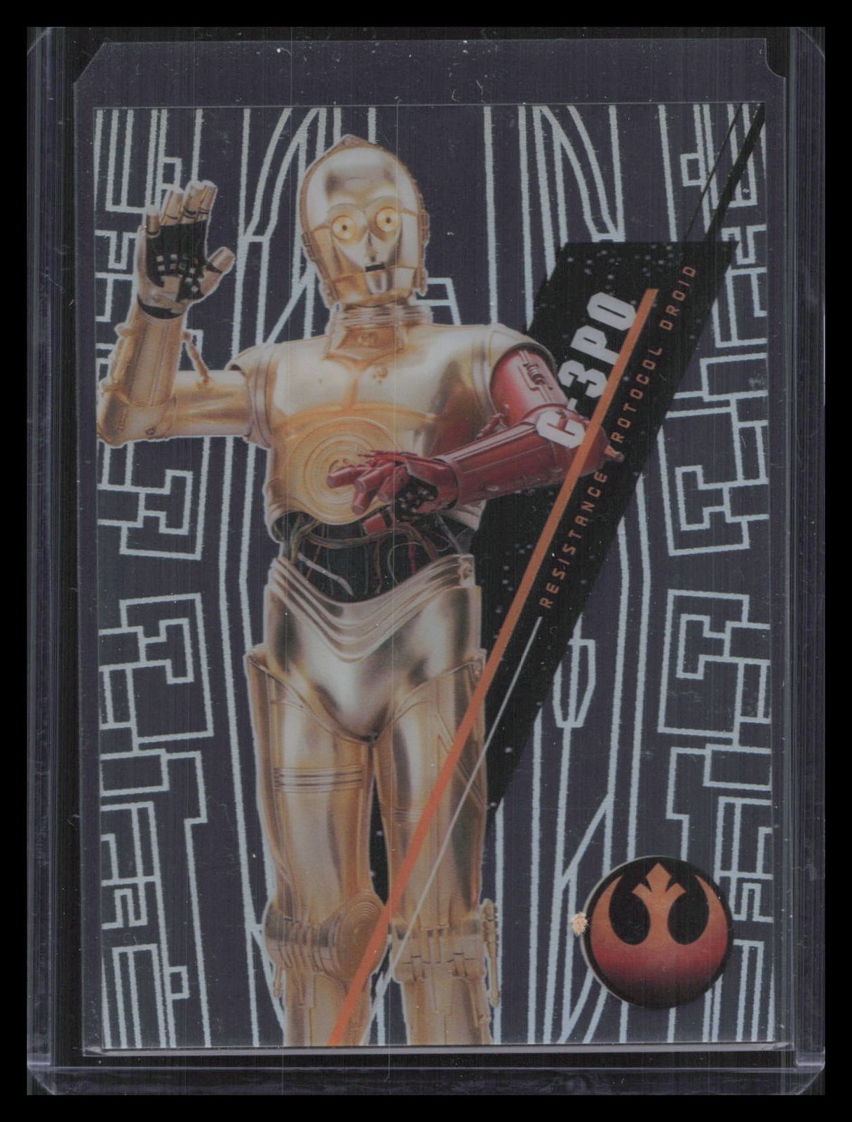 C-3PO 2016 Topps High Tek Star Wars #SW-67 Pattern 3