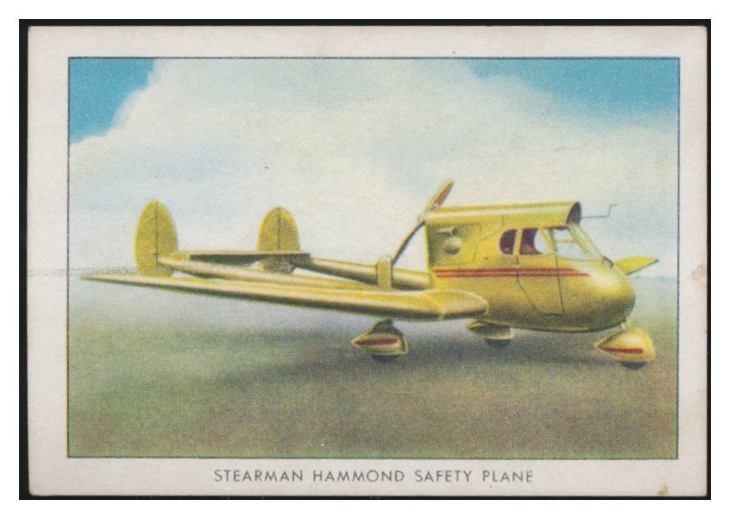 1940 T87 Wings Modern Airplanes Set 1 -no letter -#49 Safety Plane