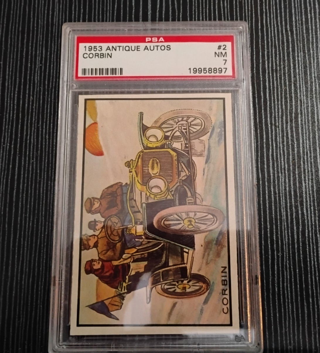 1953 ANTIQUE AUTOS 2 CORBIN PSA 7 NM