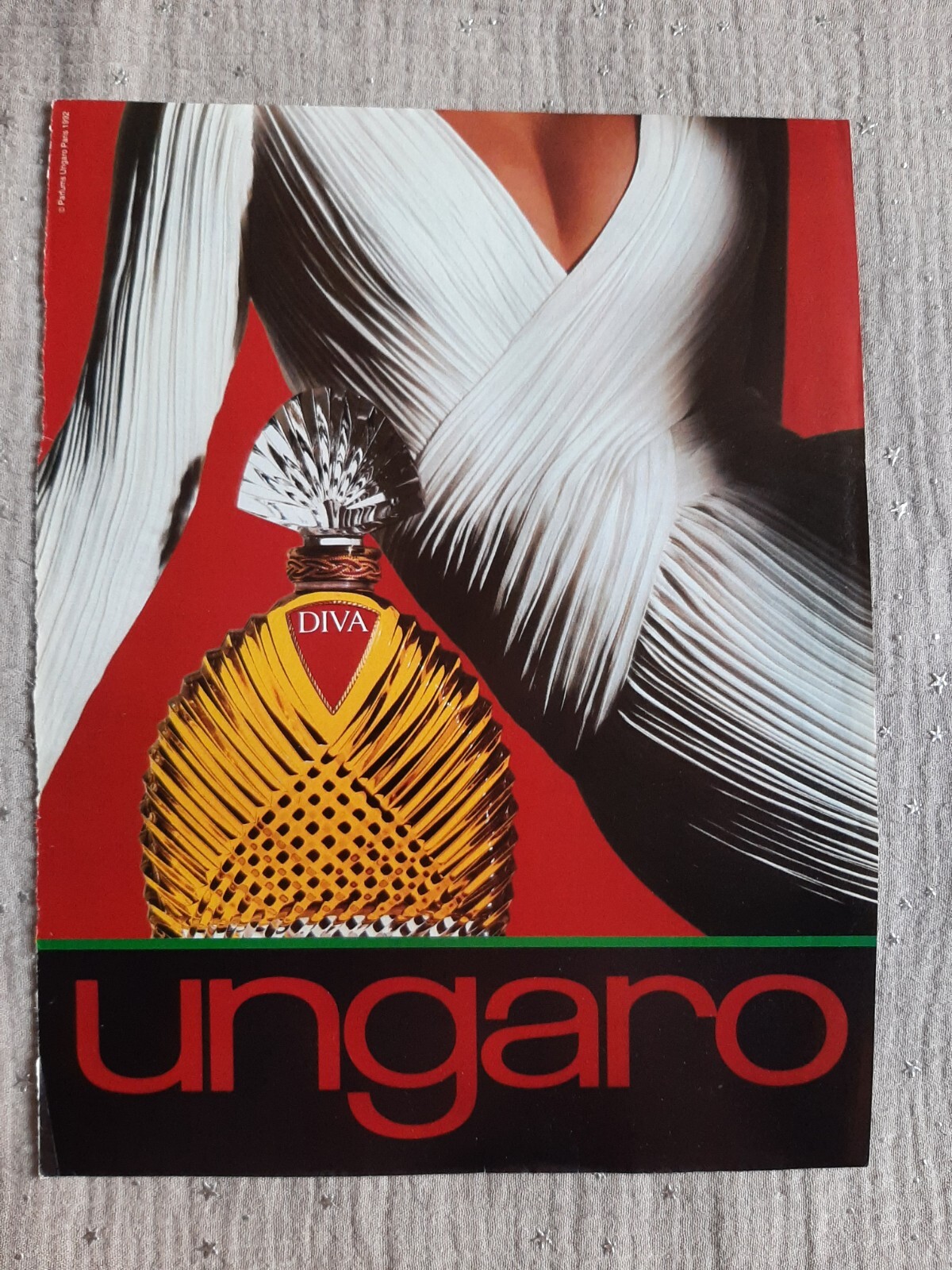 Perfume Paper Advertising. 1994 Ad Ungaro Diva Perfume