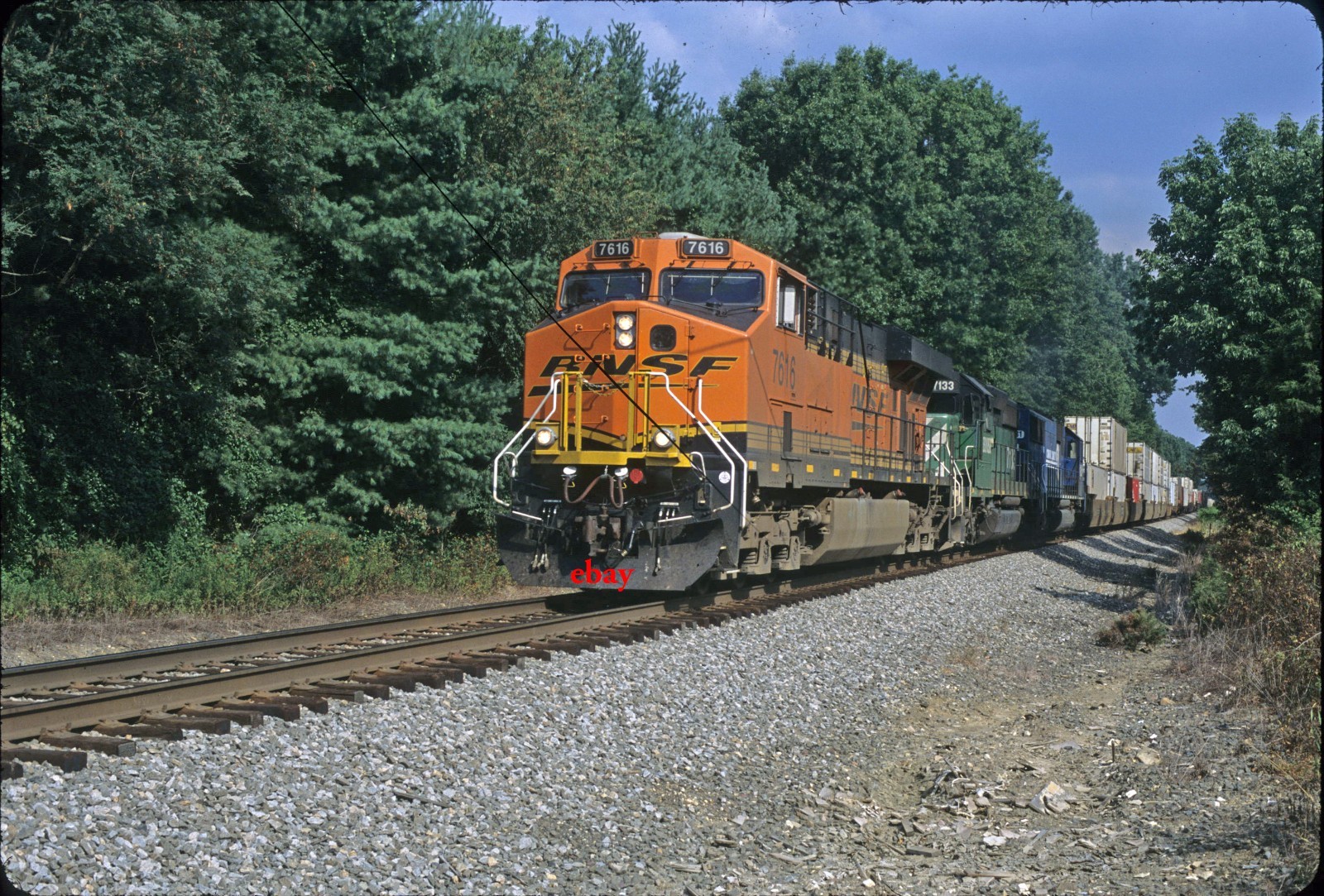G0 BNSF 7616 on NS train 214 – Original Slide – Thoroughfare