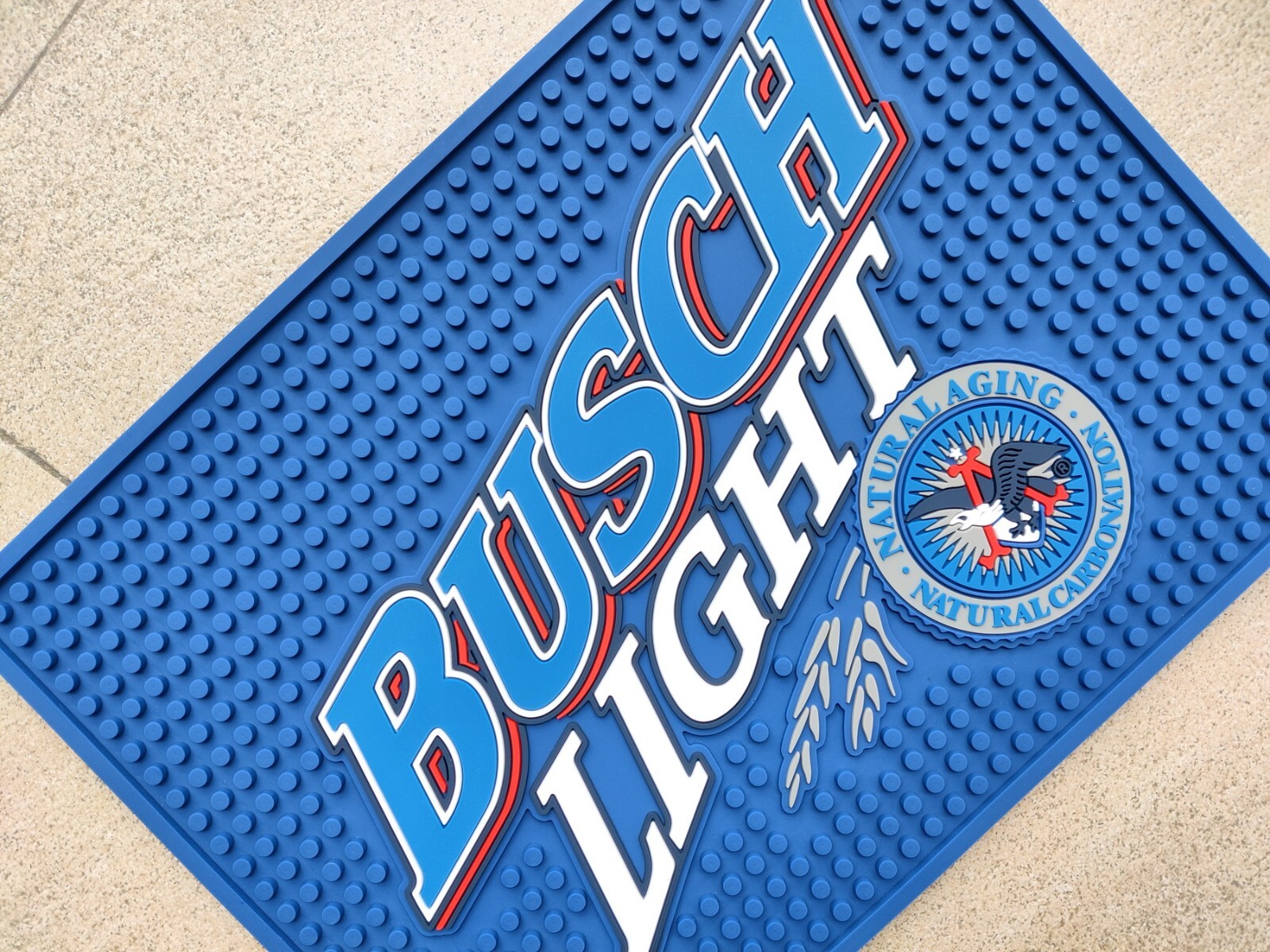 BUSCH LIGHT bar mats drink mat spill mat bar runner drip mat beer coasters pubs