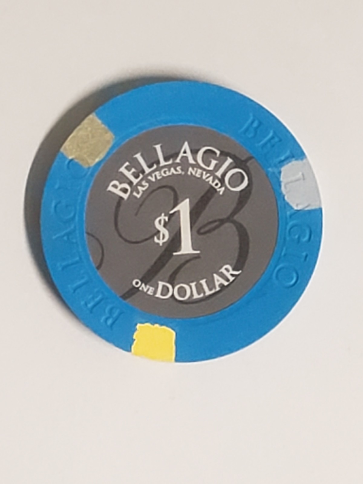 1.00 Chip from Bellagio Casino Las Vegas Nevada