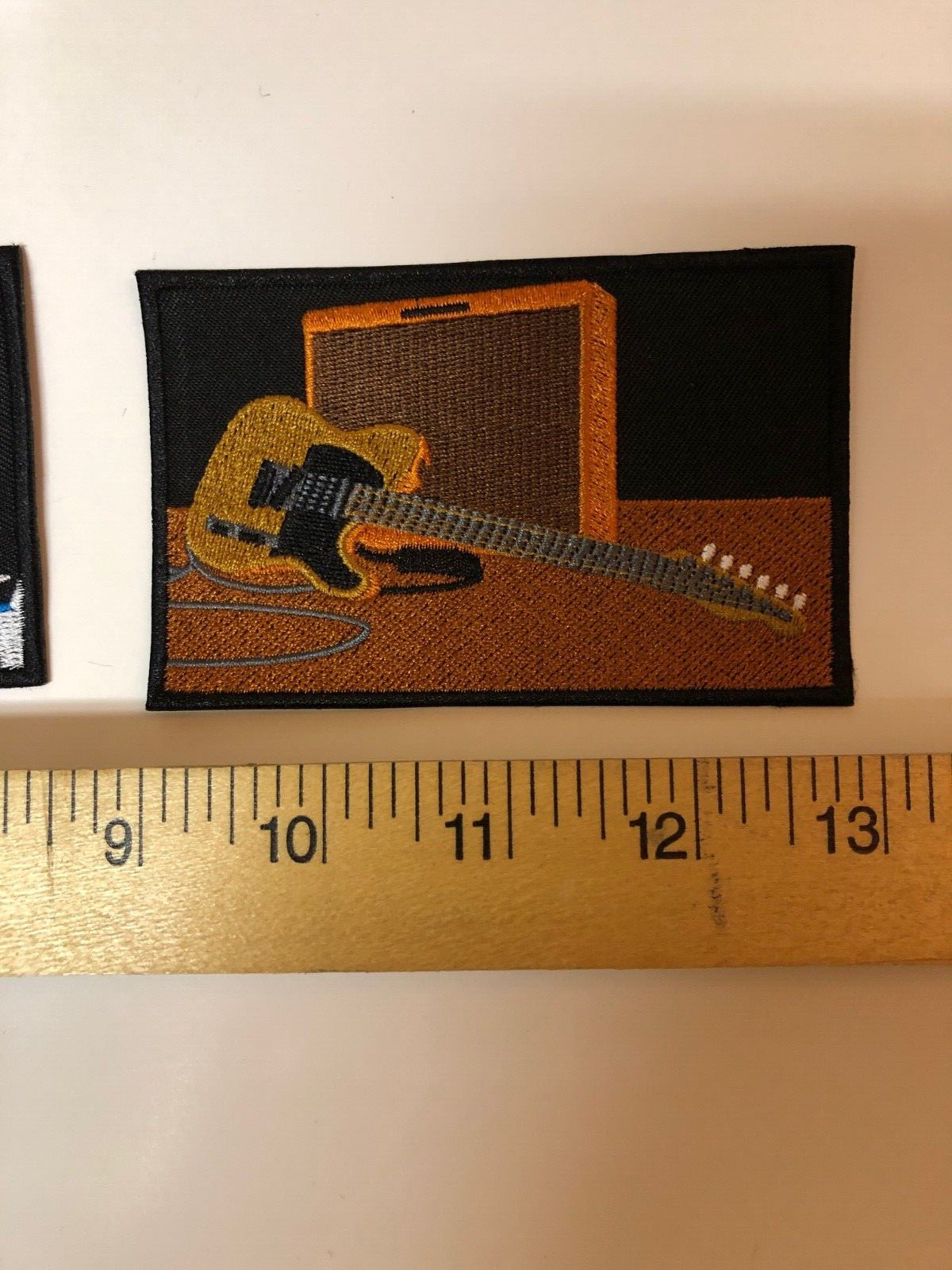 TELECASTER WITH TWEED AMPLIFIER PATCH Embroidered Patch IRON ON or sew on