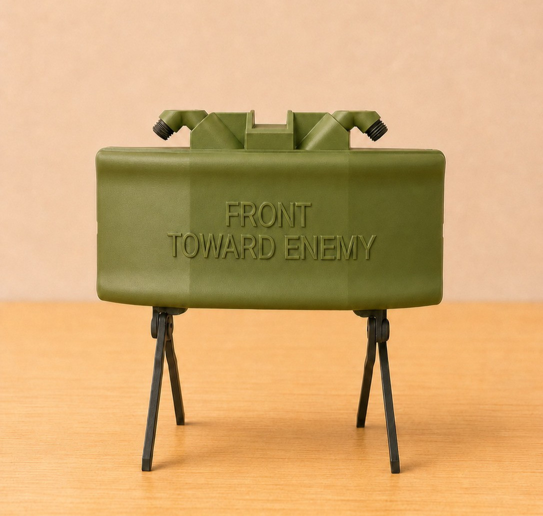 1:1 Scale Claymore Mine Replica Prop 3D Printed Inert Plastic Cosplay Display