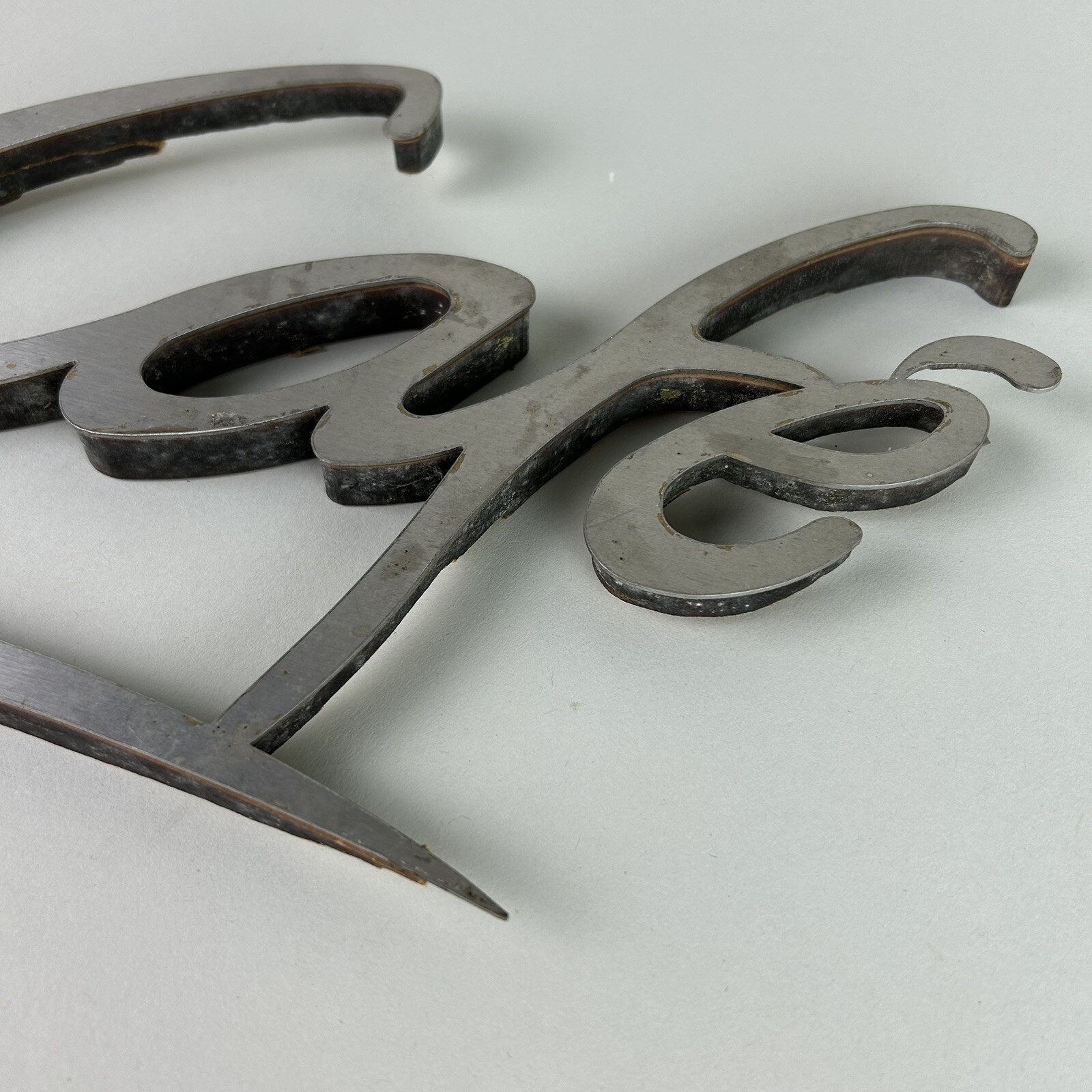 Vintage Original McDonalds Stainless Steel McCafe Store Sign McDonald’s 16 X 5.5