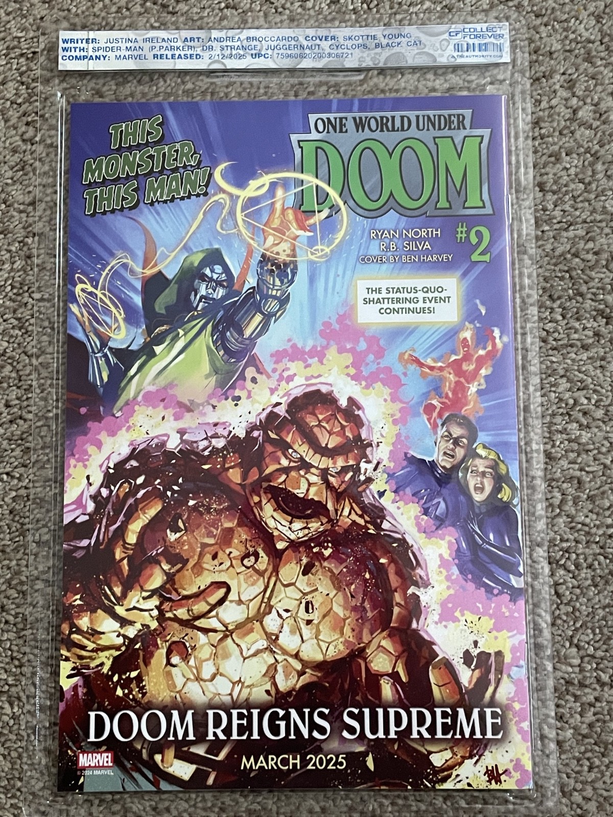 Marvel SKOTTIE YOUNG CollectForever Uncirculated Soft Slab Collection (Lot of 5)