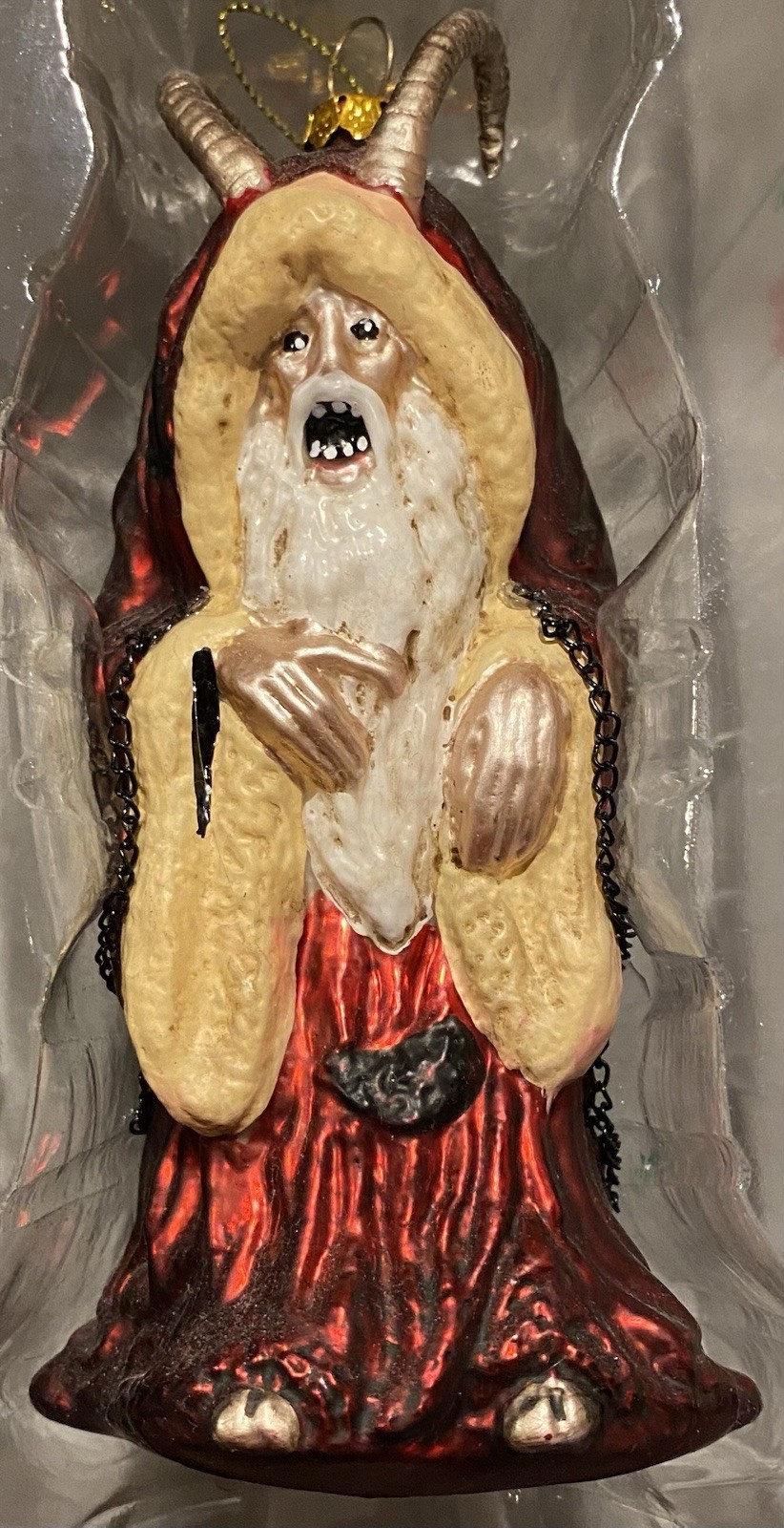 New In Box Glass Blown Krampus Holiday Ornament 2015 Movie Michael Dougherty