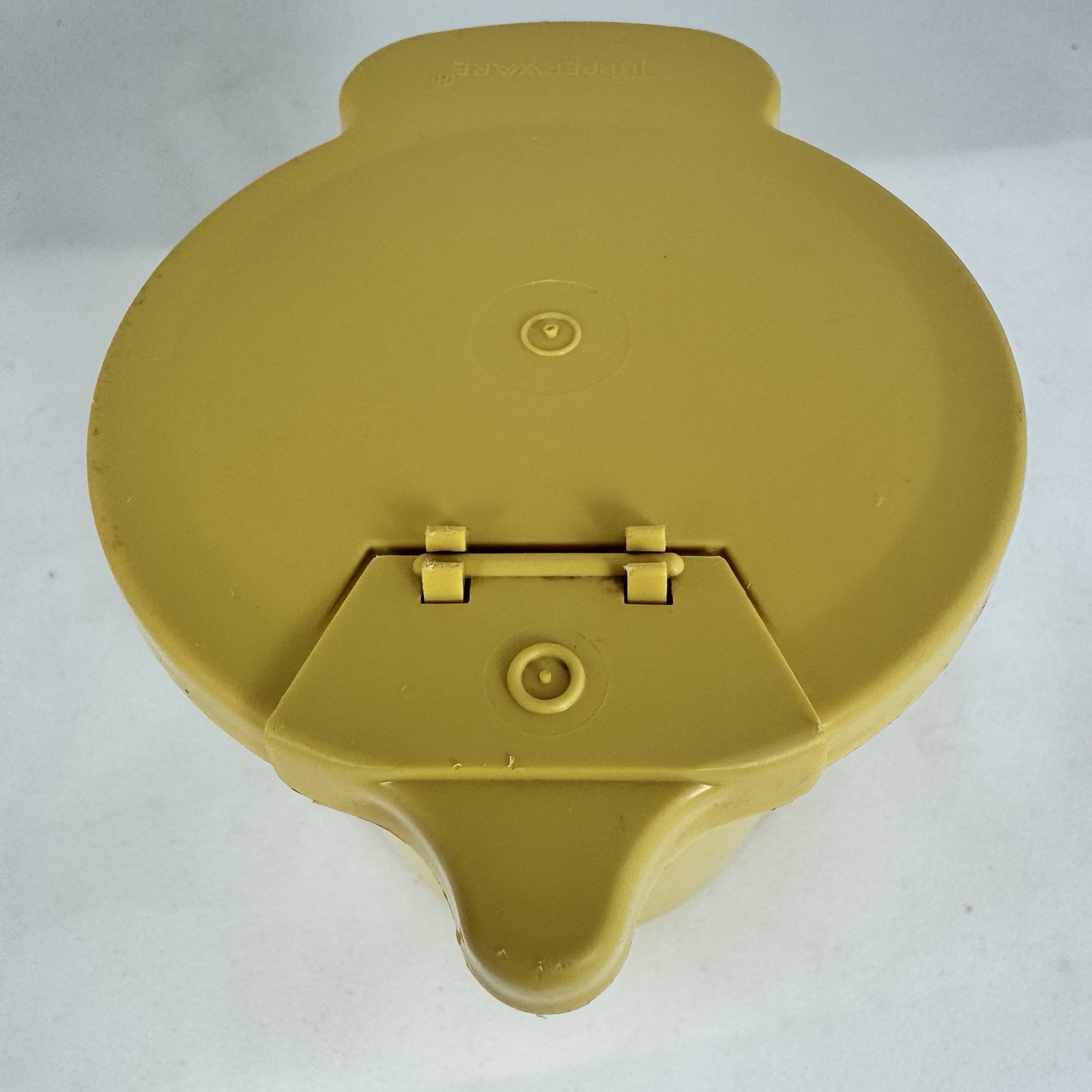 Vintage Tupperware Creamer Yellow Harvest Gold 574-11 USA Flip Lid 1960s