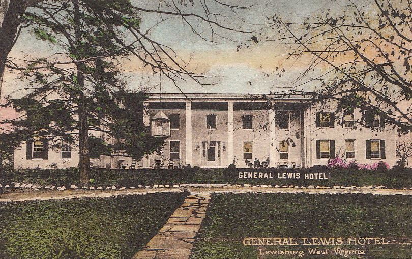 Postcard General Lewis Hotel Lewisburg West Virginia W VA