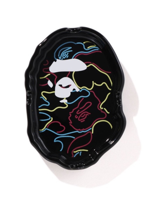 Authentic a bathing ape bape neon camo ashtray ash tray new
