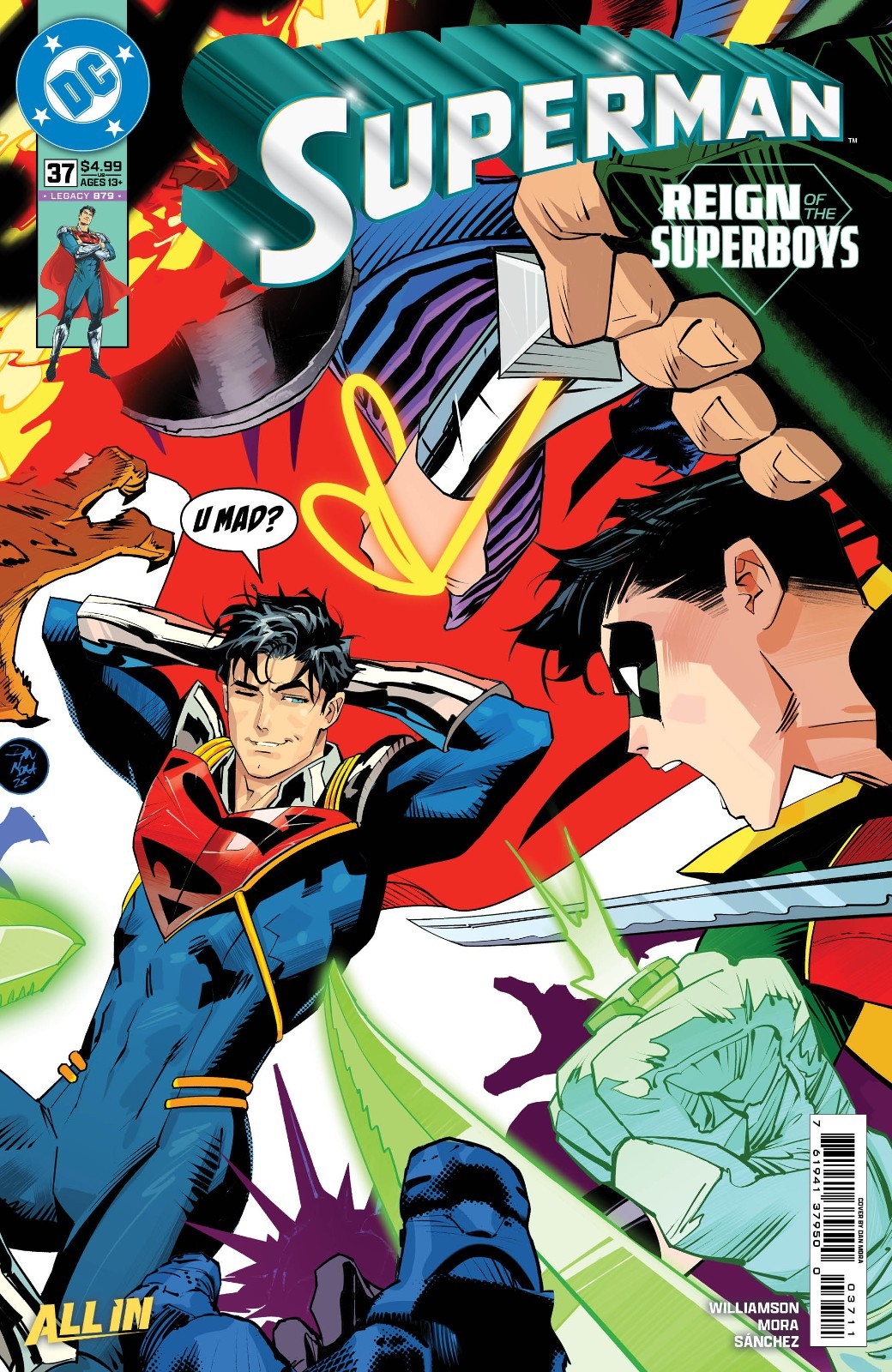 Superman #37 Cover A Dan Mora Reign Of The Superboys