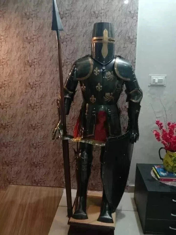 Medieval Armor Suit Wearable Knight Crusader Larp Combat Full Body Armour LARP