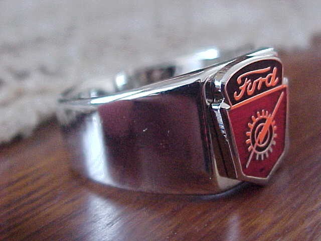 1950s 1960s Ford Truck Chrome Ring Size #13 NOS Unique Logo Hi-Quality