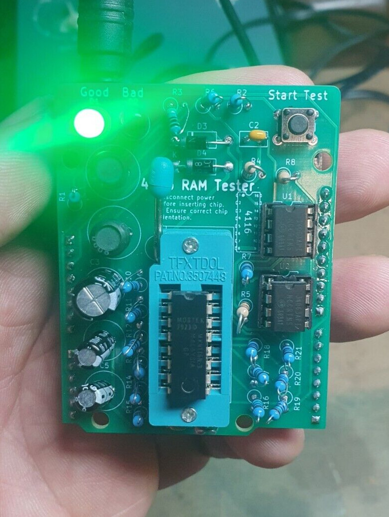 4116 RAM DRAM Memory Tester Kit Works with Arduino Uno DIY Solder