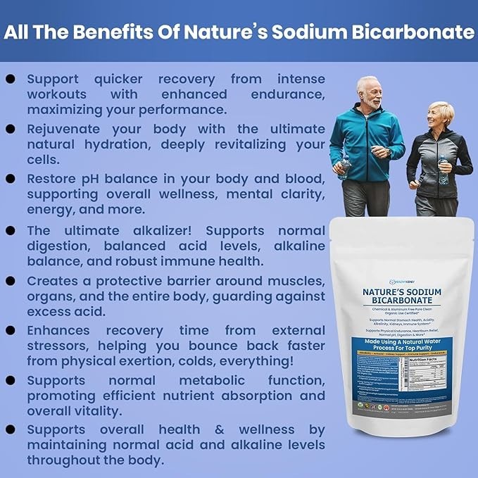 Nature’S Sodium Bicarbonate Organic Use Aluminum Free Baking Soda. No Chemical P