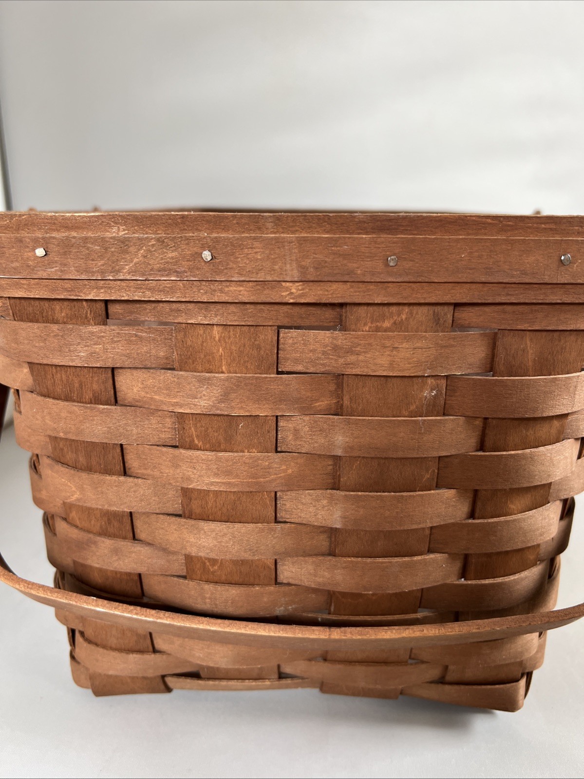 Longaberger Medium Market Basket Rich brown 2006 EXCELLENT condition *