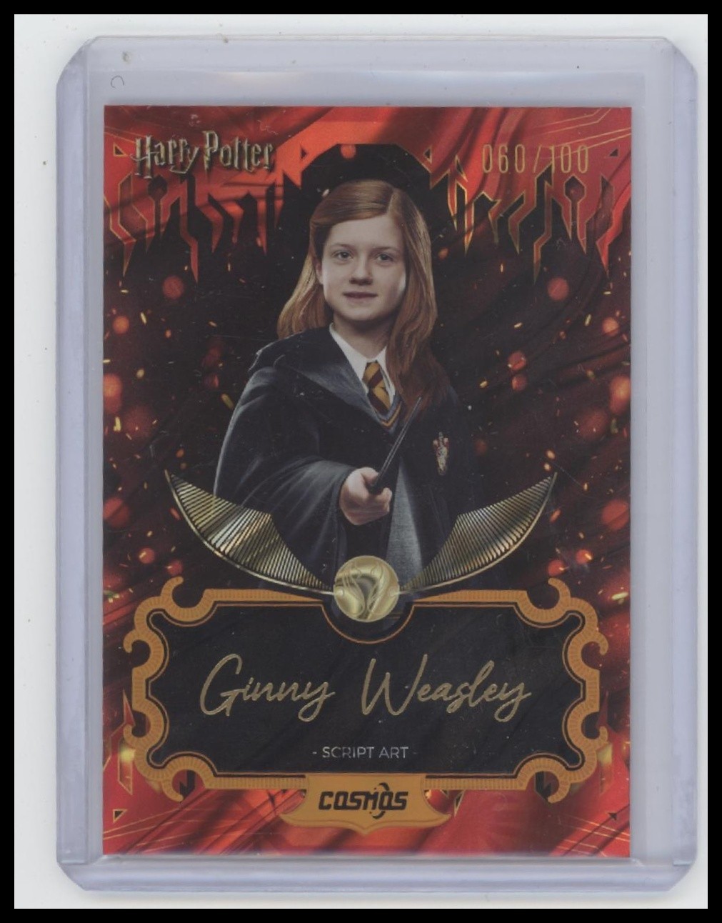 2025 Cosmos Harry Potter CHP-SF-05 Script Art Card Ginny Weasley 60/100 SP Rare