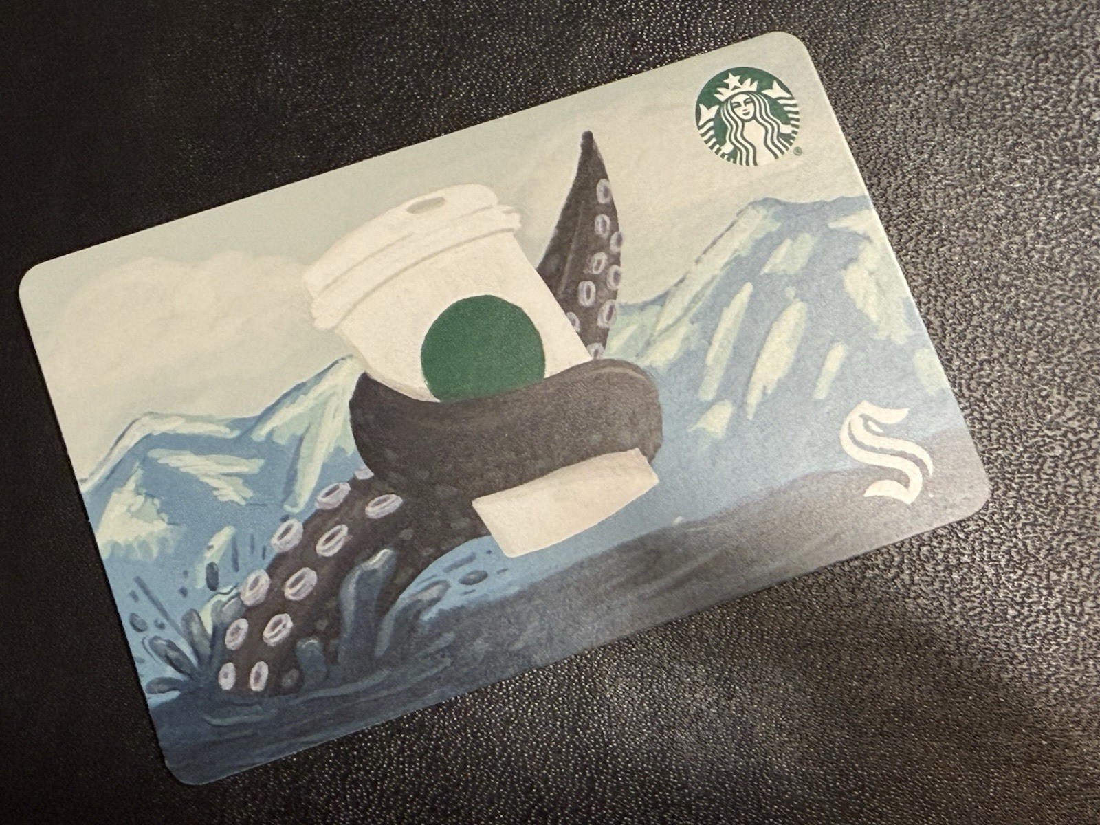 NEW & UNLOADED 2025 RARE STARBUCKS SEATTLE KRAKEN GIFT CARD Limited Edition