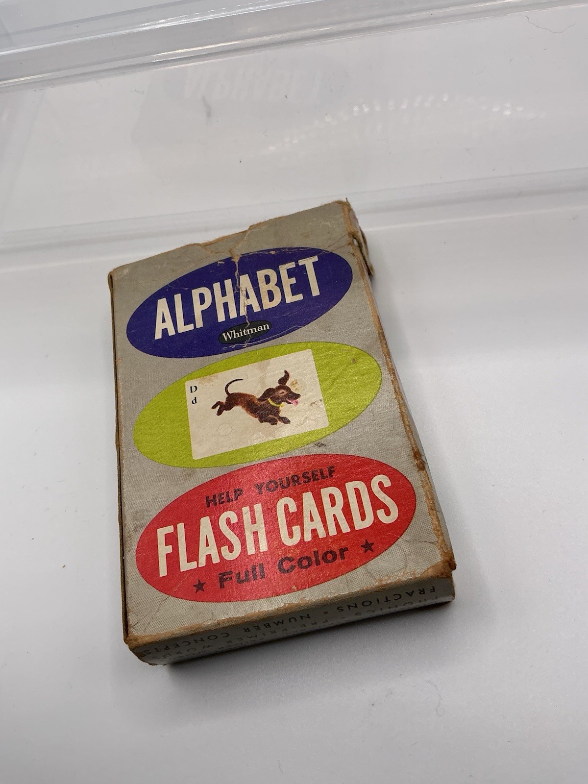 Antique Alphabet Flash Cards 1962 Whitman