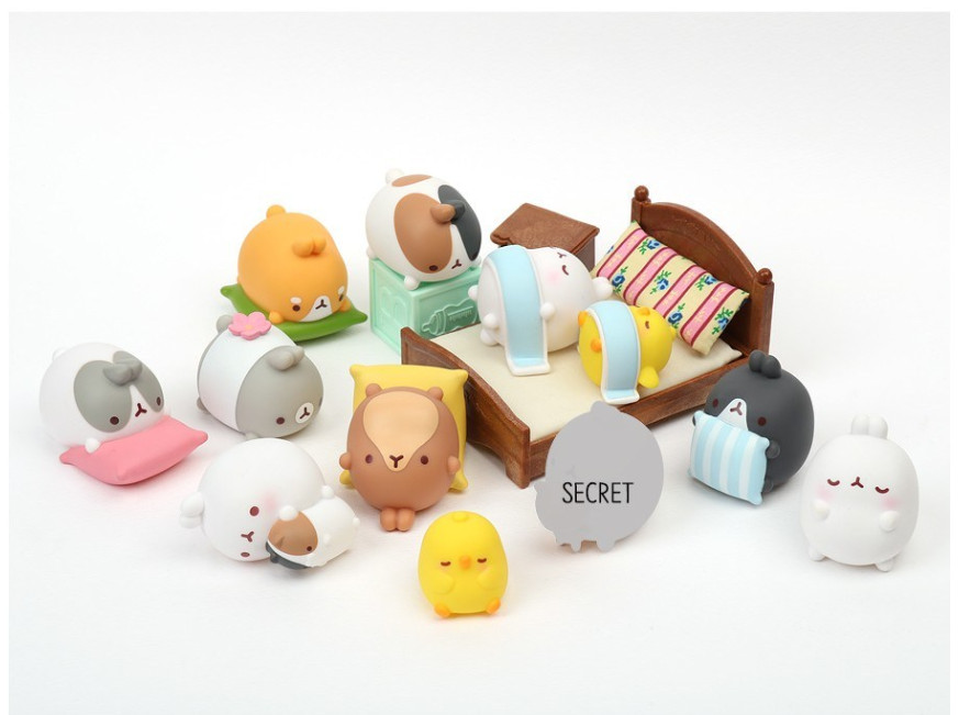Molang Sleeping Molang Friends Figure Vol.3 12ea Set Full Set Genuine