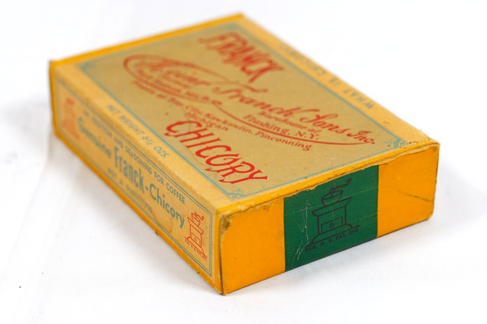 Franck Chicory Heinr Franck & sons Chicory Coffee Spice 1890’s NOS Port Huron MI