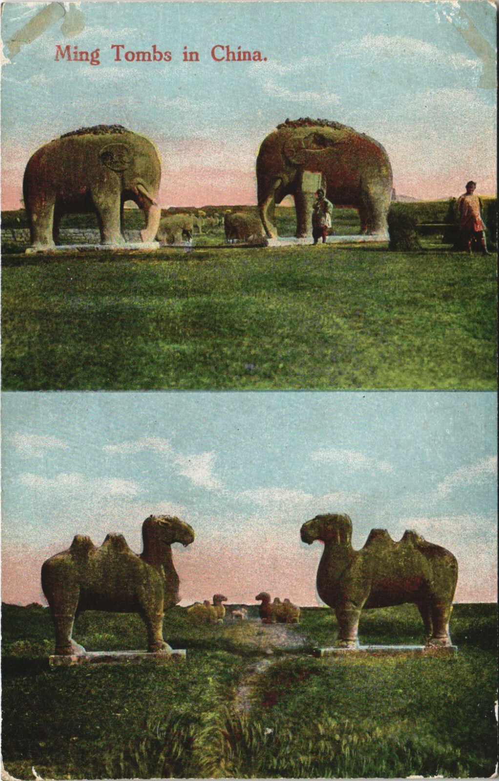 PC CHINA, MING TOMBS IN CHINA, Vintage Postcard (b33995)