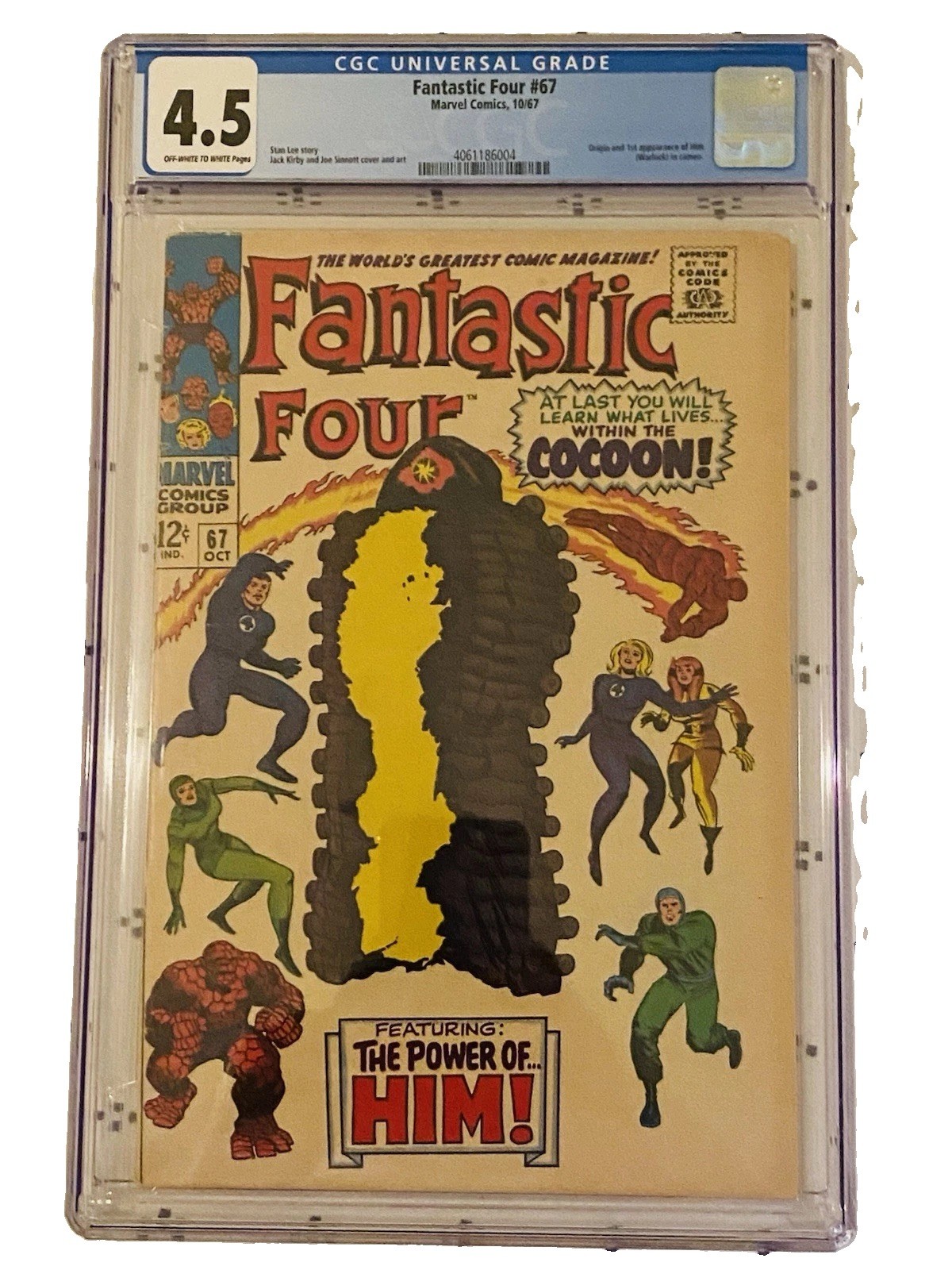 Fantastic Four 67 Origin & Cameo Him (Adam Warlock) Comic Book